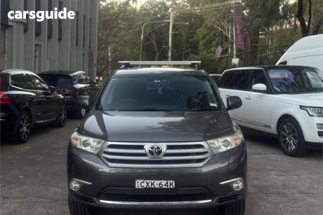 Grey 2012 Toyota Kluger Wagon Altitude (4X4) 7 Seat