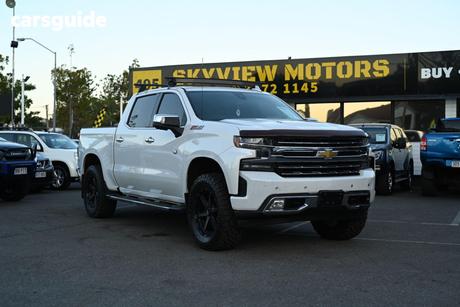 White 2020 Chevrolet Silverado Crew Cab Utility 1500 Ltz Premium Edition