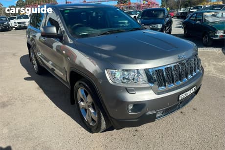 Grey 2011 Jeep Grand Cherokee Wagon Overland (4X4)