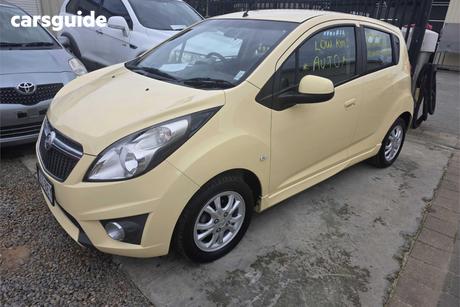 Yellow 2014 Holden Barina Spark Hatchback Cd