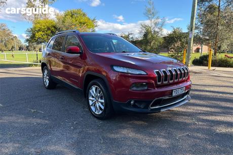 Red 2015 Jeep Cherokee Wagon Limited (4X4)