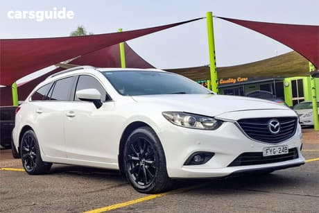 White 2013 Mazda 6 Wagon Touring