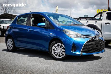 Blue 2016 Toyota Yaris Hatchback Ascent