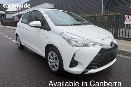 White 2019 Toyota Yaris Hatchback Ascent