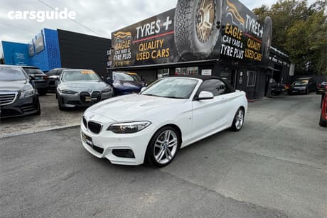 White 2015 BMW 220I Convertible Sport Line