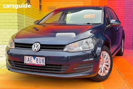 Blue 2013 Volkswagen Golf Hatchback 90 Tsi Trendline