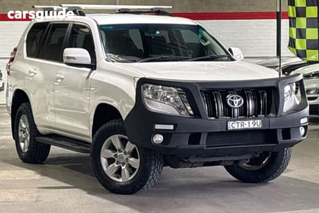 White 2014 Toyota Landcruiser Prado Wagon Gxl (4X4)