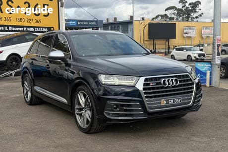Blue 2017 Audi SQ7 Wagon 4.0 Tdi V8 Quattro