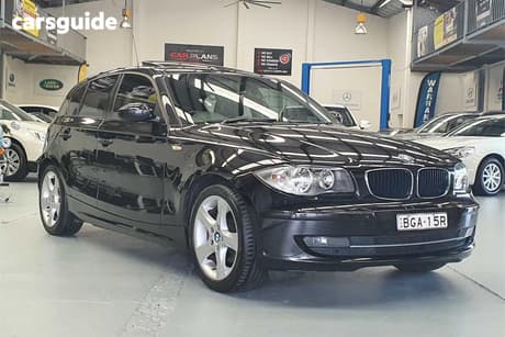 Black 2008 BMW 120I Hatchback 20I