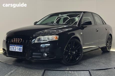 Black 2007 Audi S4 Sedan