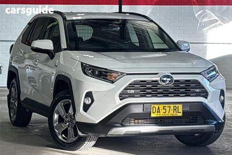 White 2021 Toyota RAV4 Wagon Gxl (Awd) Hybrid