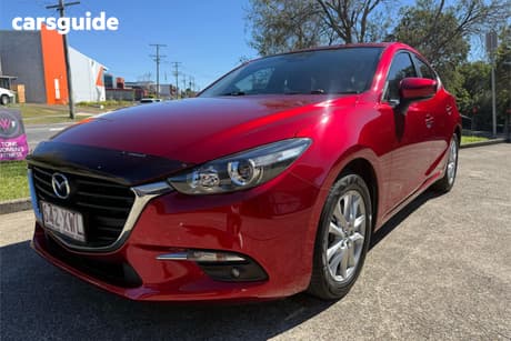 Red 2017 Mazda 3 Hatchback Maxx