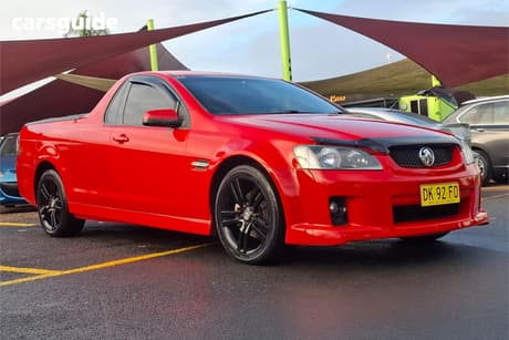 Red 2008 Holden UTE Ute Tray SV6 R
