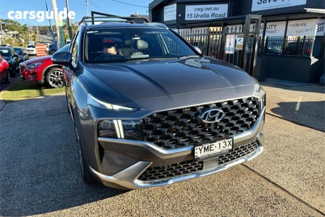 Grey 2022 Hyundai Santa FE Wagon Highlander Crdi (Awd)