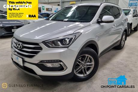 Silver 2017 Hyundai Santa FE Wagon Active Crdi (4X4)