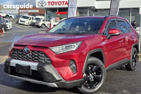 Red 2019 Toyota RAV4 Wagon Cruiser 2Wd Hybrid