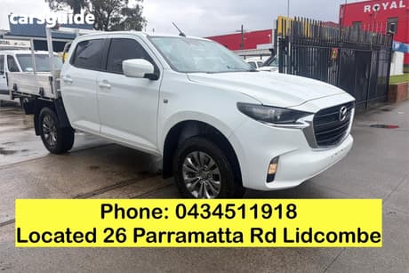 White 2022 Mazda BT-50 Dual Cab Chassis Xt (4X4)