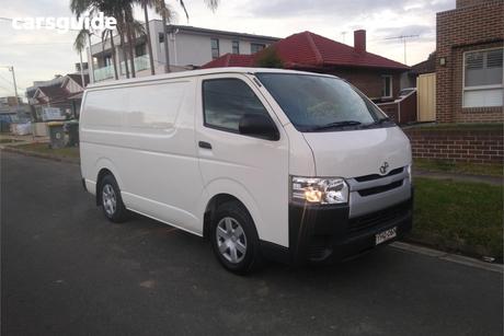 White 2017 Toyota HiAce Van Lwb