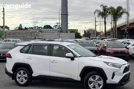 White 2020 Toyota RAV4 Wagon Gx 2Wd Hybrid