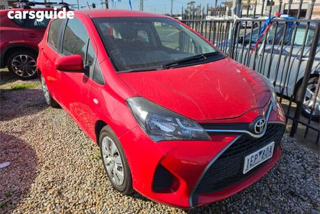 Red 2015 Toyota Yaris Hatchback Ascent