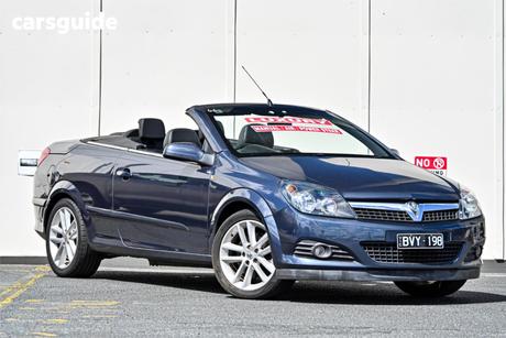 Blue 2008 Holden Astra Convertible Twin Top