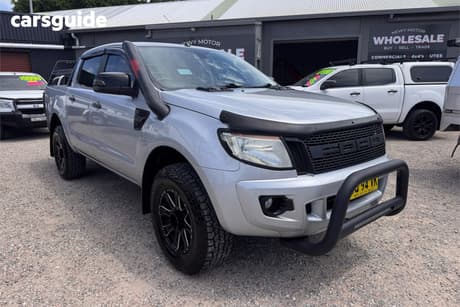 Silver 2014 Ford Ranger Dual Cab Utility Xlt 3.2 (4X4)
