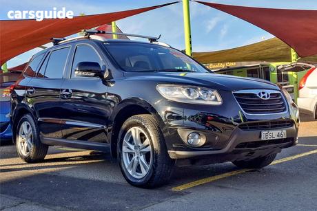 Black 2010 Hyundai Santa FE Wagon Highlander Crdi (4X4)