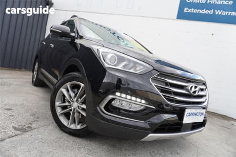 Black 2016 Hyundai Santa FE Wagon Highlander Crdi (4X4)
