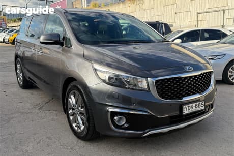 Grey 2017 Kia Carnival Wagon Platinum