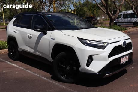 White 2022 Toyota RAV4 Wagon Xse (Awd) Hybrid
