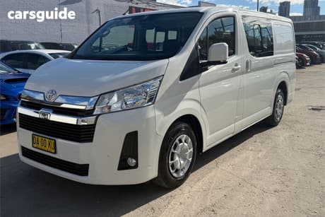 White 2021 Toyota HiAce Crew Van Lwb (5 Seats)