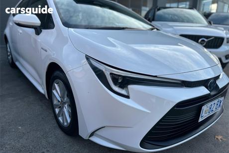 White 2023 Toyota Corolla Sedan Ascent Sport Hybrid