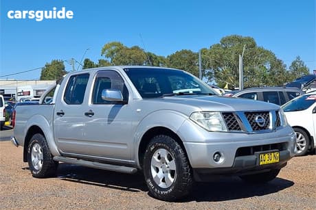 Silver 2007 Nissan Navara Dual Cab Pick-up St-X