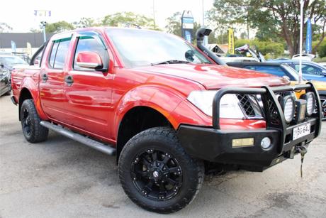 Red 2012 Nissan Navara Dual Cab Pick-up St (4X4)