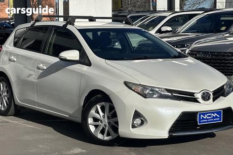 White 2013 Toyota Corolla Hatchback Ascent Sport