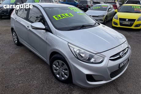 Silver 2016 Hyundai Accent Hatchback Active