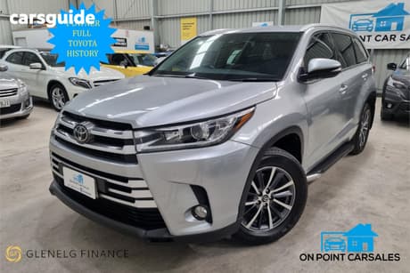 Silver 2018 Toyota Kluger Wagon Gxl (4X4)