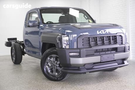 Blue 2025 Kia Tasman Double Cab Chassis Sx (4X4) Black Fender