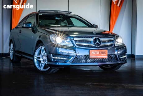 Grey 2013 Mercedes-Benz C180 Coupe Be
