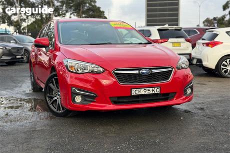 Red 2016 Subaru Impreza Hatchback 2.0L (Awd)