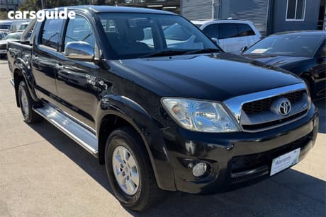 Black 2009 Toyota Hilux Dual Cab Pick-up Sr5 (4X4)