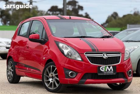 Red 2012 Holden Barina Spark Hatchback Cd
