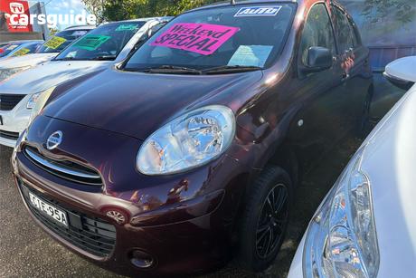 Red 2012 Nissan Micra Hatchback St
