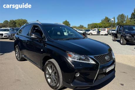 Black 2014 Lexus RX450H Wagon F Sport