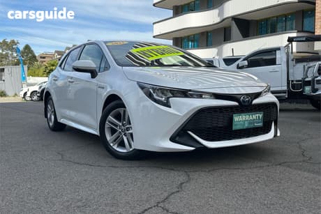 White 2021 Toyota Corolla Hatchback Ascent Sport Hybrid