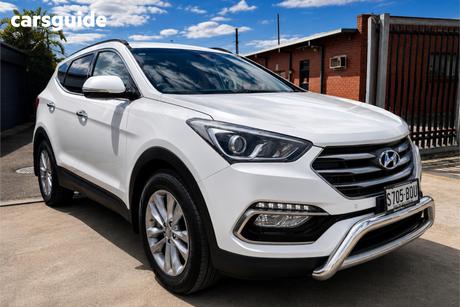 White 2016 Hyundai Santa FE Wagon Elite Crdi (4X4)