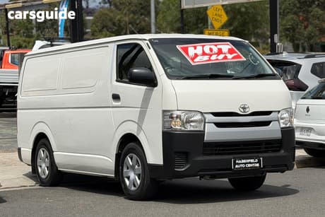 White 2017 Toyota HiAce Van Lwb