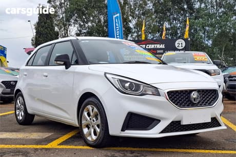 White 2022 MG MG3 Hatchback Core