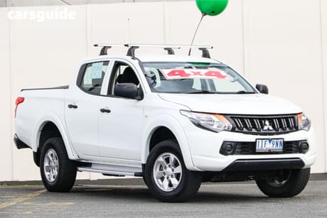 White 2016 Mitsubishi Triton Dual Cab Utility Glx Plus (4X4)