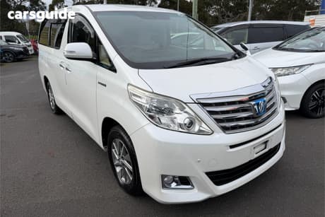 White 2012 Toyota Alphard SUV HYBRID